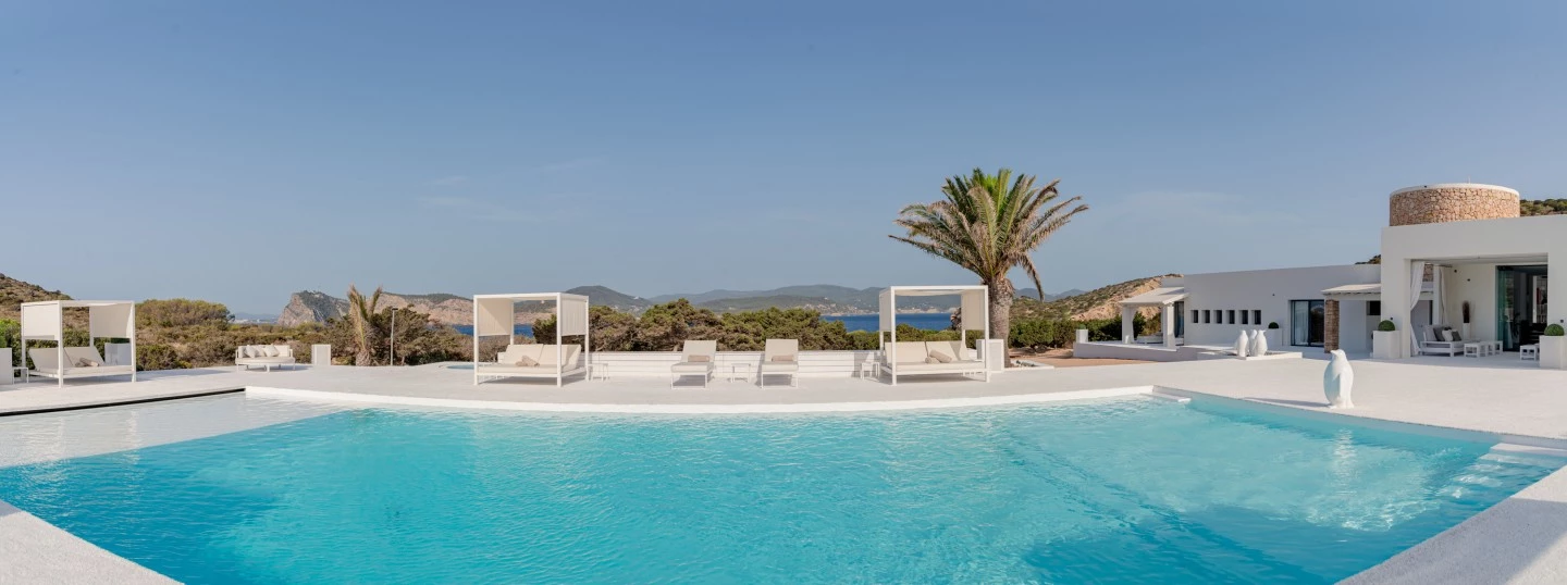 1685638173- Prospectors Luxury real estate Ibiza to rent villa Eden spain property rental sea private chef sunset view outside pool outside.webp
